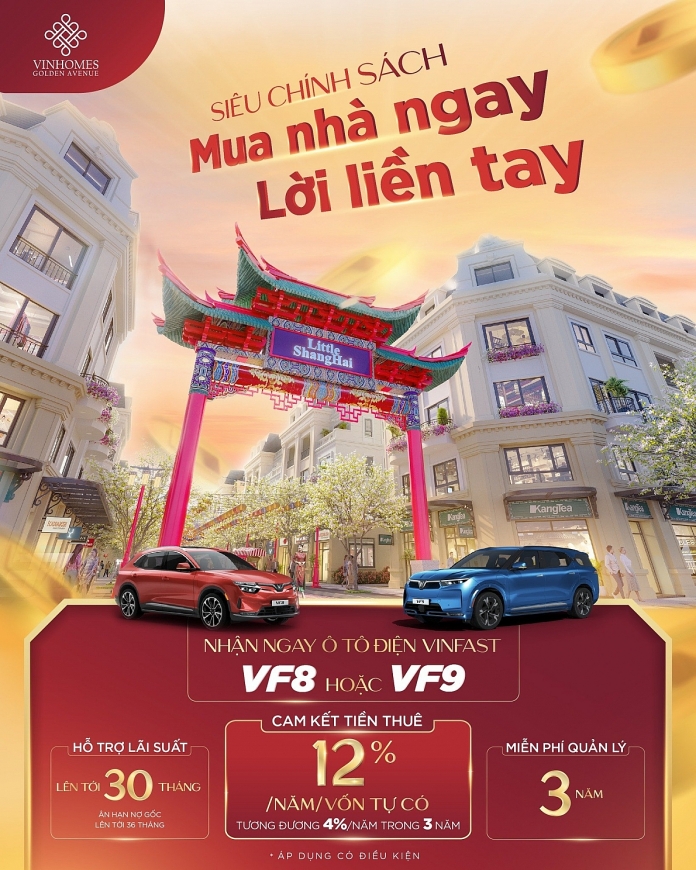 Tiện ích đa tầng mang đến trải nghiệm sống trọn vẹn tại Vinhomes Golden Avenue