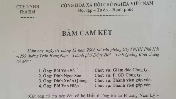 Cần giải quyết dứt điểm đơn của ông Bùi Văn Điệp