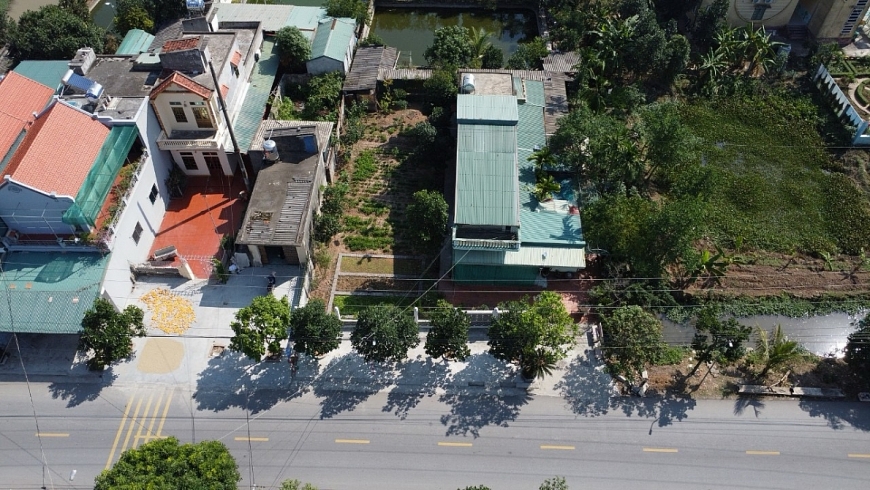 Khu đất người dân phản ánh hộ gia đình ông Lê Văn Học xây dựng lấn chiếm hành lang kênh K1.