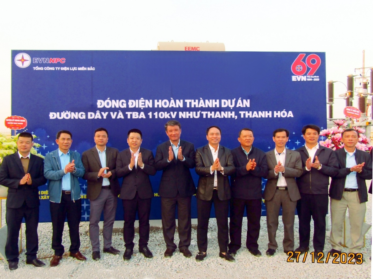 Tỉnh Thanh Hóa: Đóng điện hoàn thành dự án đường dây và trạm biến áp 110kV Như Thanh
