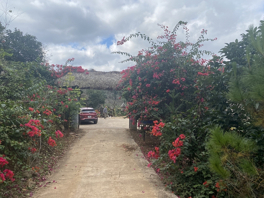 2-Công ty CP đầu tư thương mại du lịch Vườn Mơ đổ bê tông và làm cổng chặn người dân đi lại.