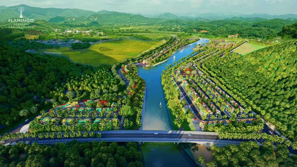 Flamingo Heritage Tân Trào City – một trong những dự án lớn xuất hiện tại thời điểm cuối năm 2023. Nguồn: Flamingo Holdings