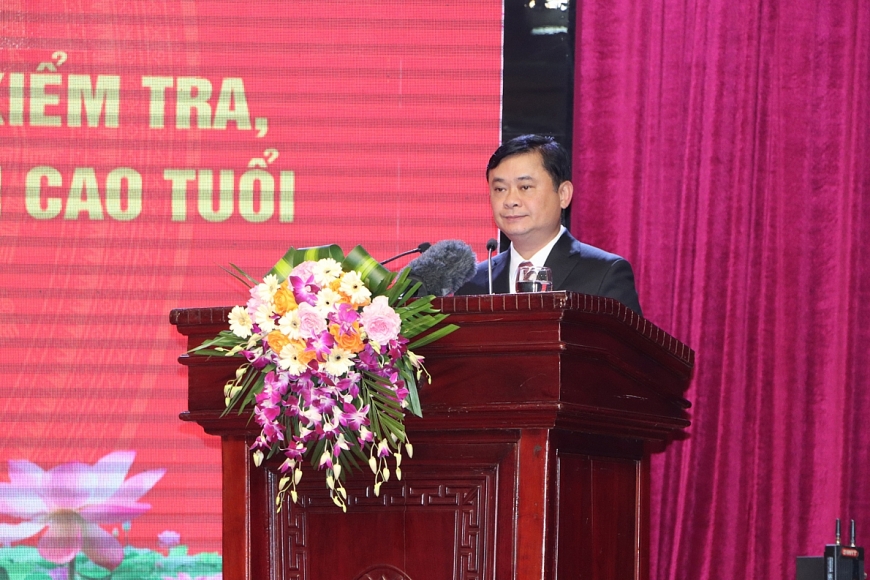 Đồng chí Thái Thanh Quý, Ủy viên Trung ương Đảng, Bí thư Tỉnh uỷ Nghệ An phát biểu tại hội nghị