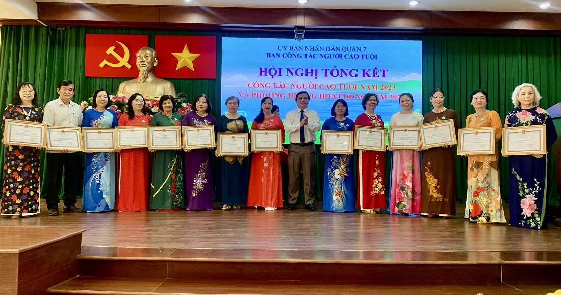 Hội NCT quận 7, TP Hồ Chí Minh: Hoàn thành xuất sắc nhiệm vụ năm 2023