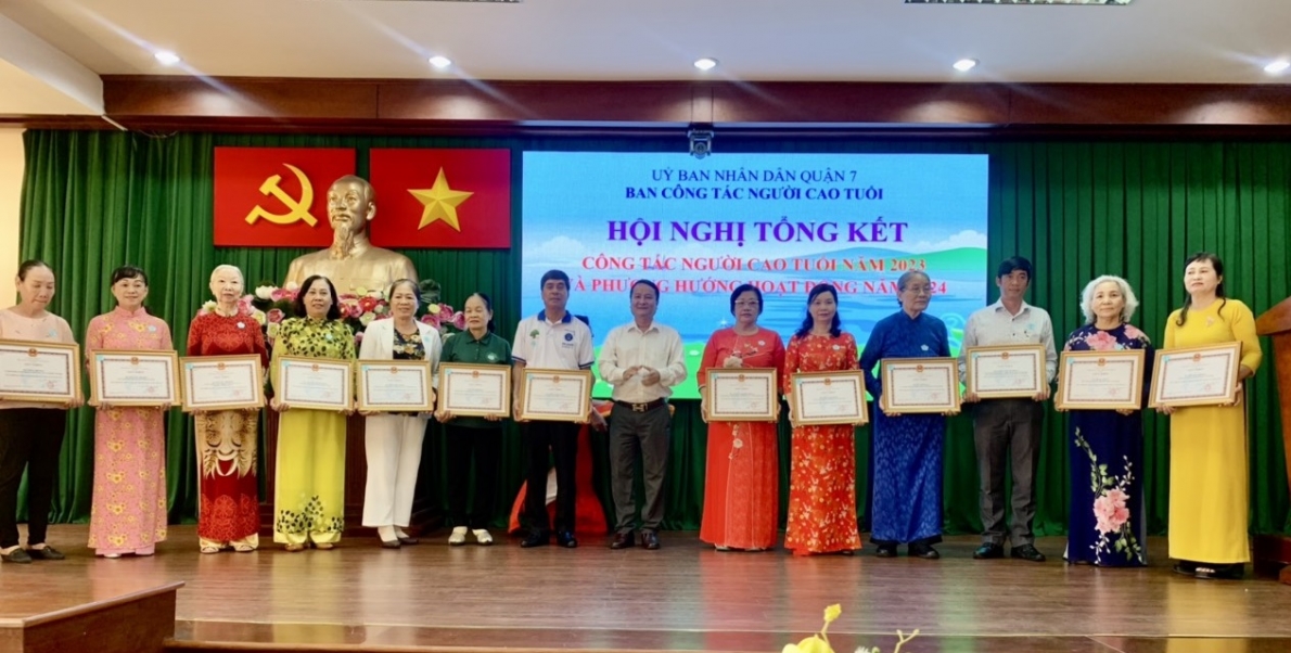 Hội NCT quận 7, TP Hồ Chí Minh: Hoàn thành xuất sắc nhiệm vụ năm 2023