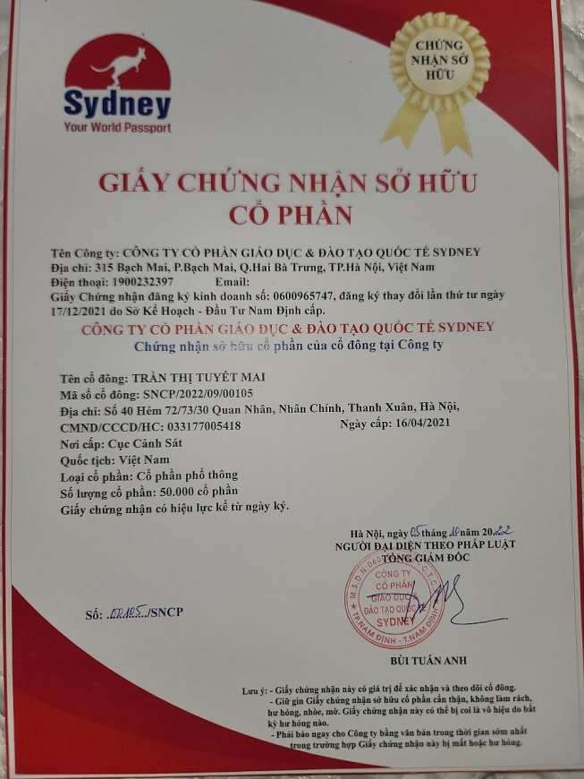 Huy động tiền của các nhà đầu tư nhưng không trả lợi nhuận, Công ty Cổ phần Giáo dục và Đào tạo Quốc tế Sydney bị tố