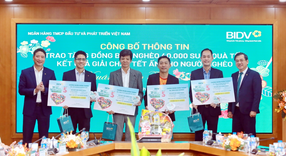BIDV dành 20 tỷ đồng tặng quà Tết cho đồng bào nghèo Xuân Giáp Thìn 2024