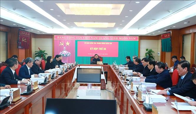 Ủy ban Kiểm tra Trung ương họp Kỳ thứ 36. Ảnh: Phương Hoa/TTXVN