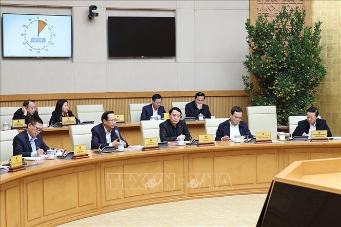 Đại diện các bộ, ngành tham dự phiên họp. Ảnh: Dương Giang/TTXVN