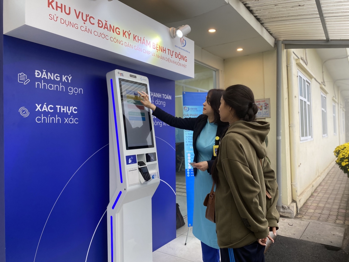 Triển khai mô hình “Khám chữa bệnh sử dụng sinh trắc học, KIOSK tự phục vụ”