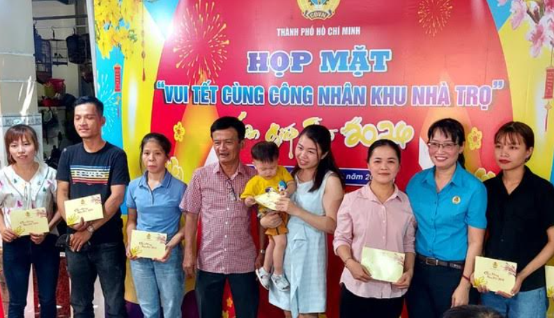 TP Hồ Chí Minh: Tổ chức Chương trình “Vui Tết cùng công nhân khu nhà trọ”