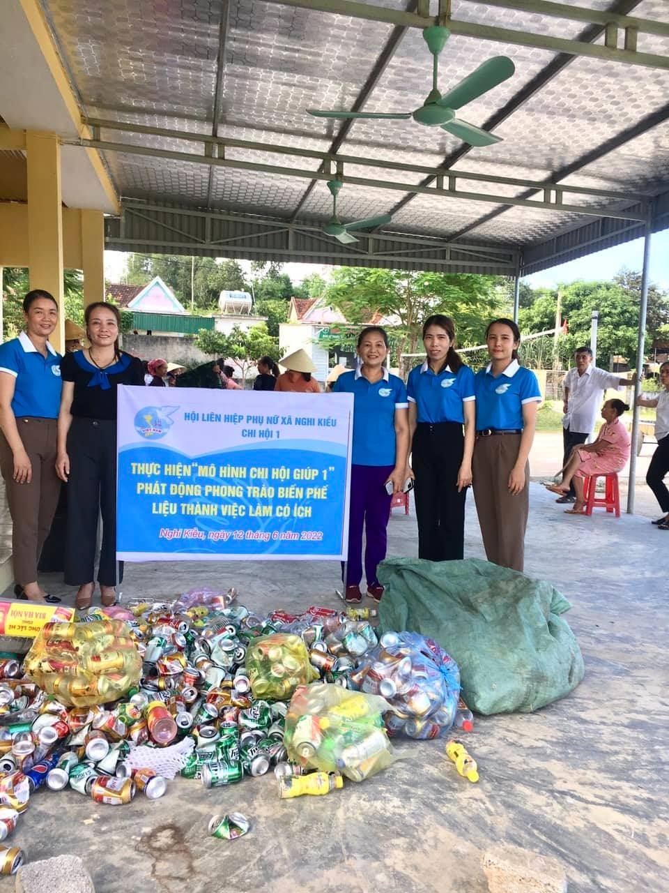 Nghệ An: Phụ nữ huyện Nghi Lộc nói không với rác thải nhựa