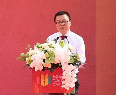 Ông Lê Quốc Minh phát biểu khai mạc Hội Báo toàn quốc