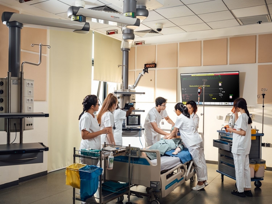 Cơ sở hiện đại của Trung tâm Mô phỏng Y khoa VinUni