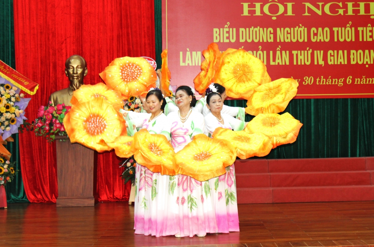 Tiết mục văn nghệ của NCT tỉnh Ninh Bình