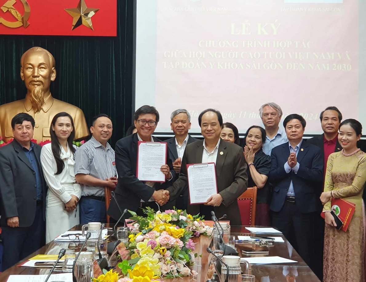 Hội NCT Việt Nam và Tập đoàn Y khoa Sài Gòn kí kết Chương trình hợp tác “Sáng mắt sáng cả niềm tin”