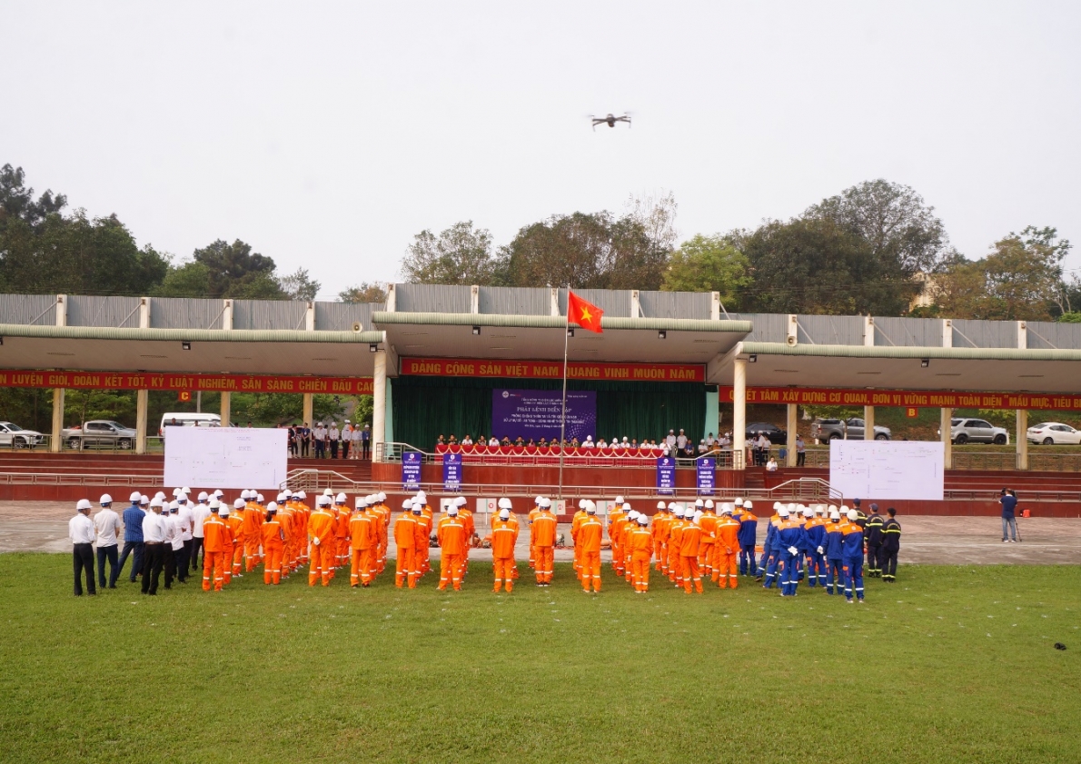 Diễn tập “Phòng chống thiên tai và tìm kiếm cứu nạn, xử lý sự cố, an toàn, công nghệ thông tin năm 2024”