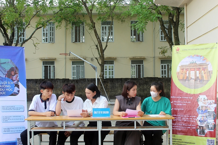 Sôi nổi chương trình tư vấn hướng nghiệp cho học sinh cuối cấp