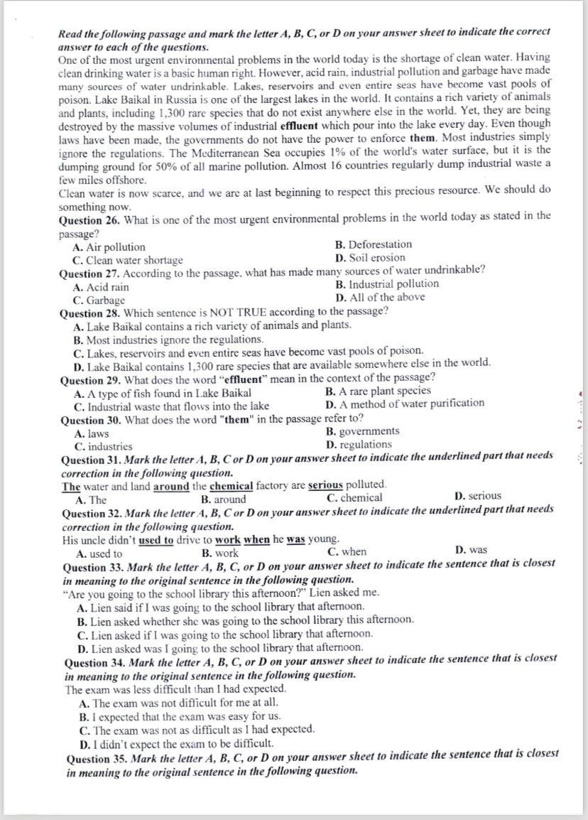 Đề minh họa kỳ thi tuyển sinh vào lớp 10 Hà Nội