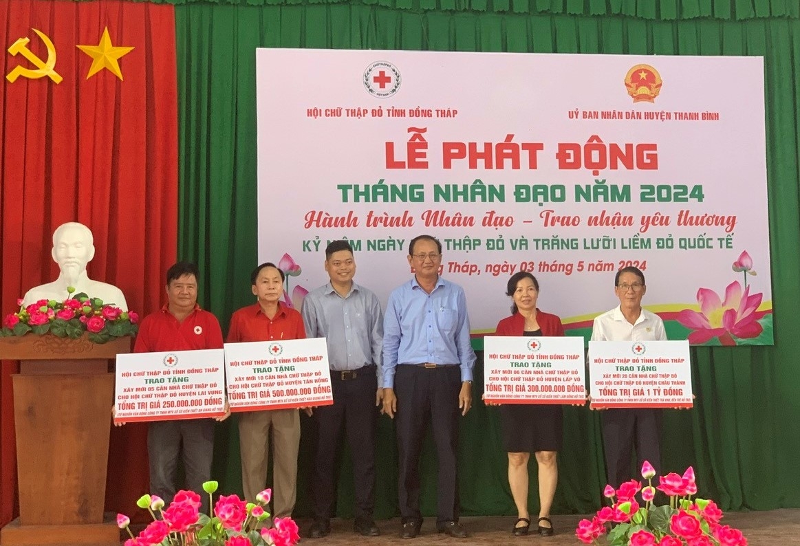 Tỉnh Đồng Tháp: Phát động “Tháng Nhân đạo” năm 2024