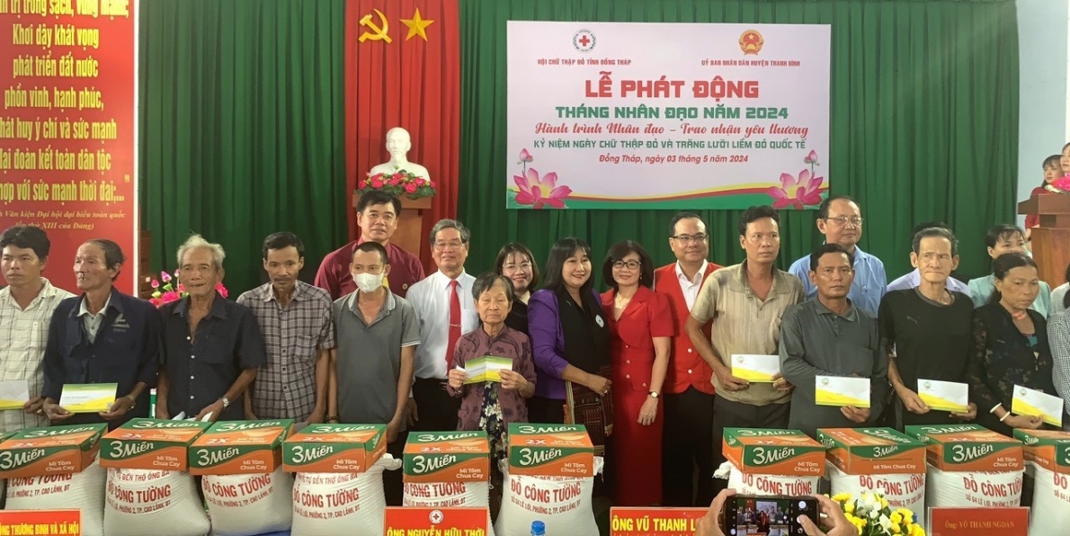 Tỉnh Đồng Tháp: Phát động “Tháng Nhân đạo” năm 2024