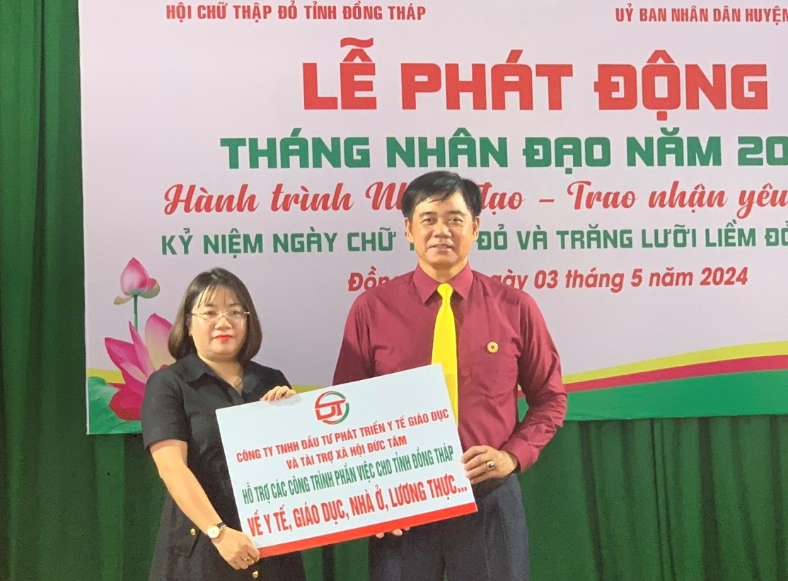Tỉnh Đồng Tháp: Phát động “Tháng Nhân đạo” năm 2024
