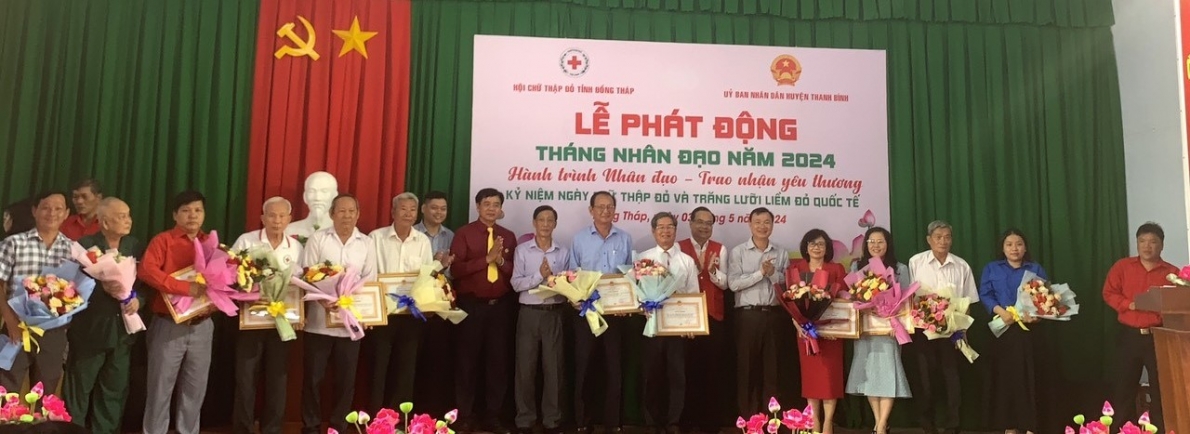 Tỉnh Đồng Tháp: Phát động “Tháng Nhân đạo” năm 2024