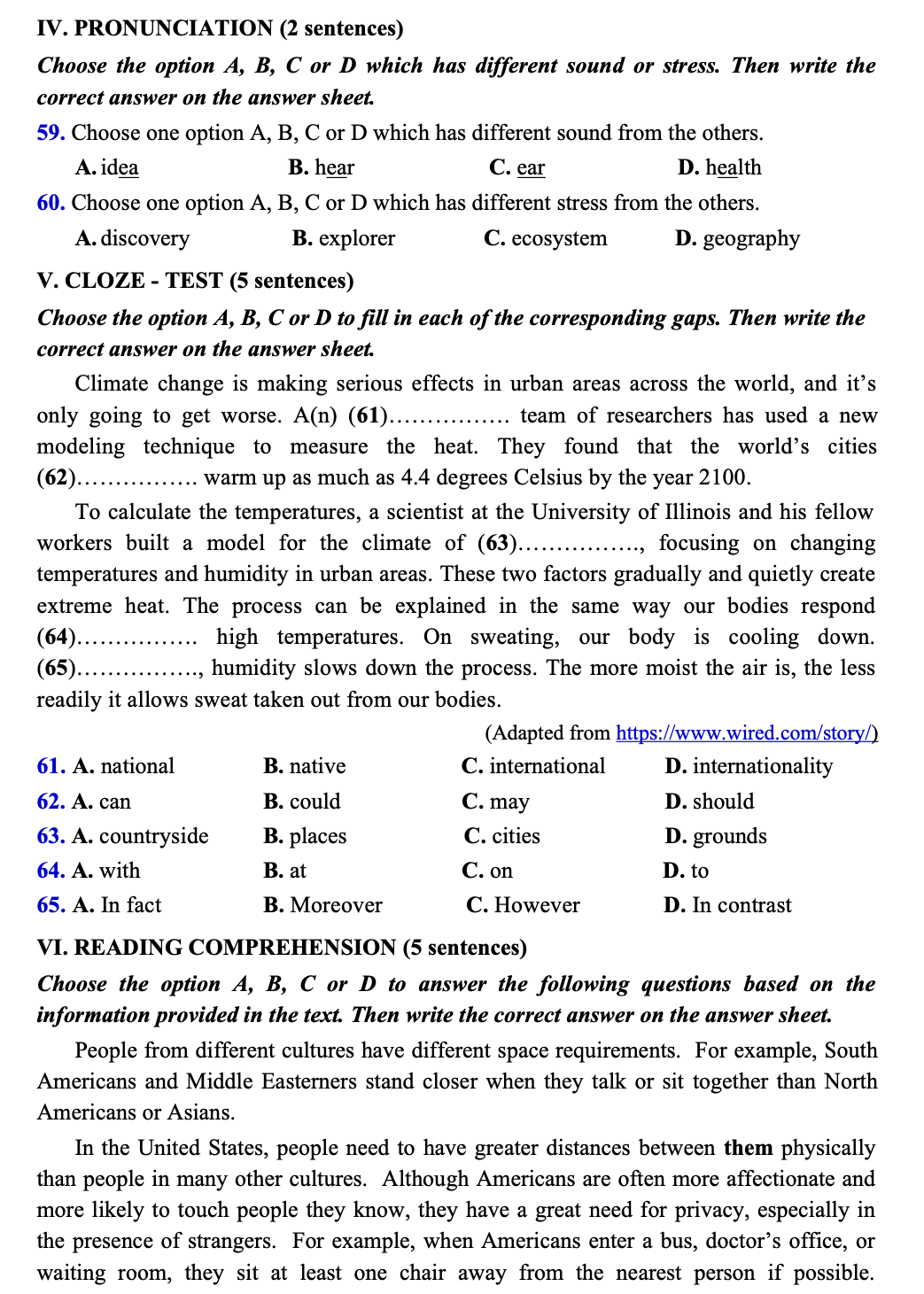 Chi tiết đề thi tham khảo kỳ thi đánh giá của Bộ Công an năm 2024