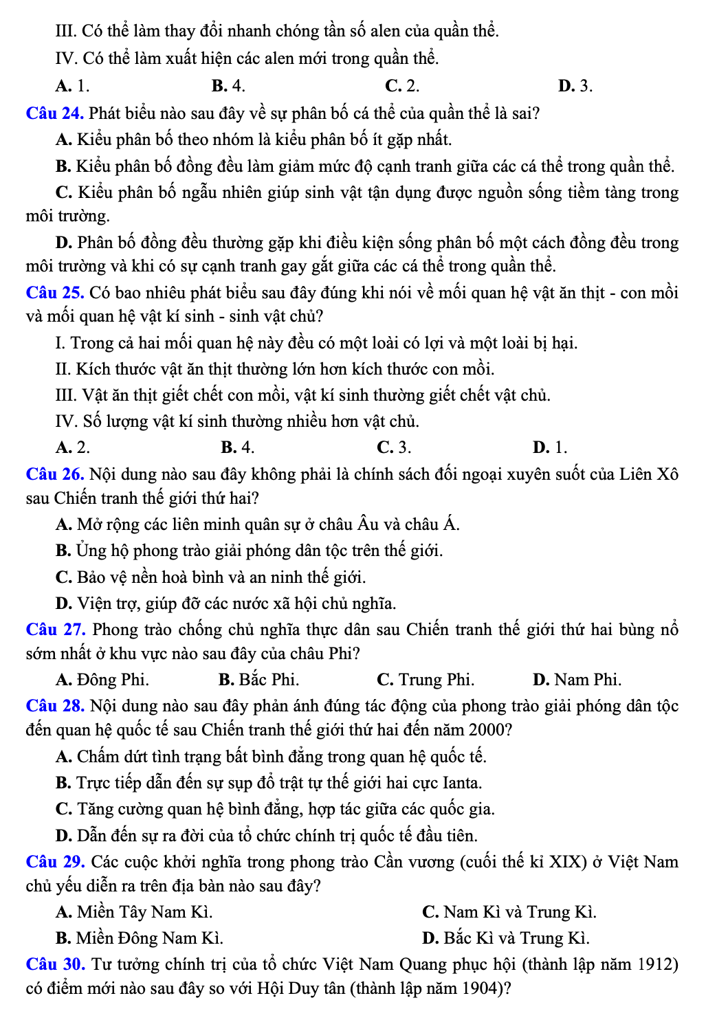 Chi tiết đề thi tham khảo kỳ thi đánh giá của Bộ Công an năm 2024