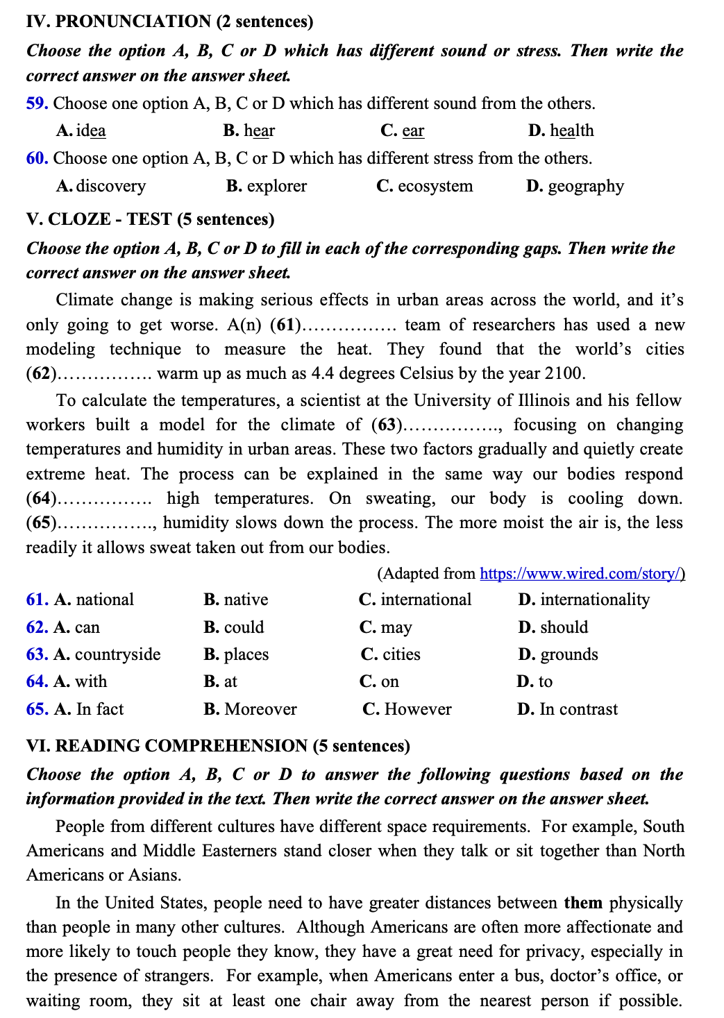 Chi tiết đề thi tham khảo kỳ thi đánh giá của Bộ Công an năm 2024