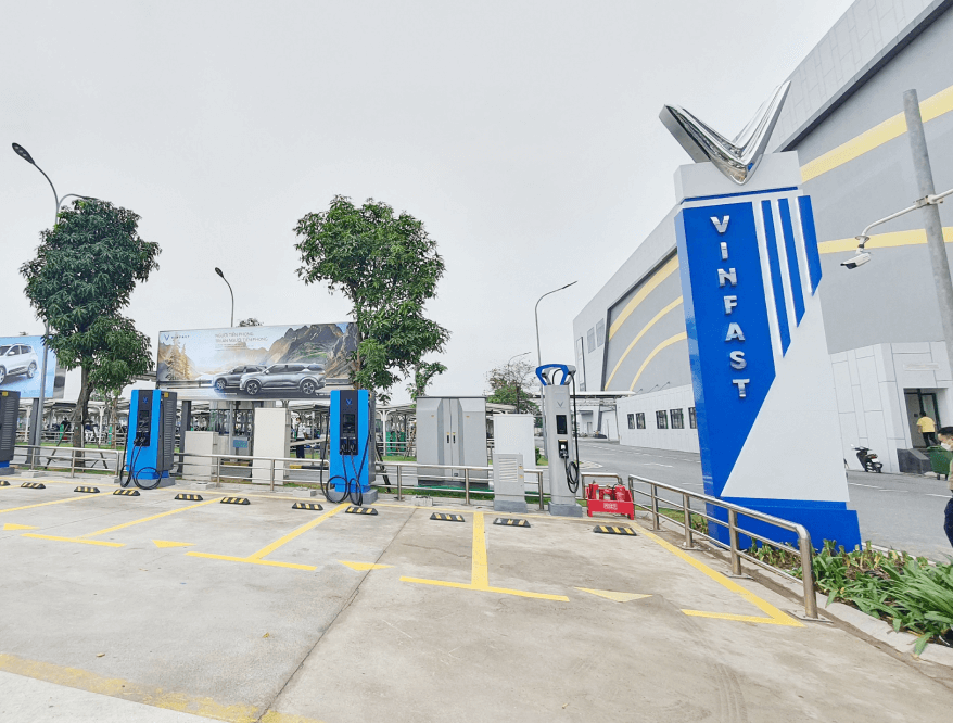 Một trạm sạc điện của VinFast