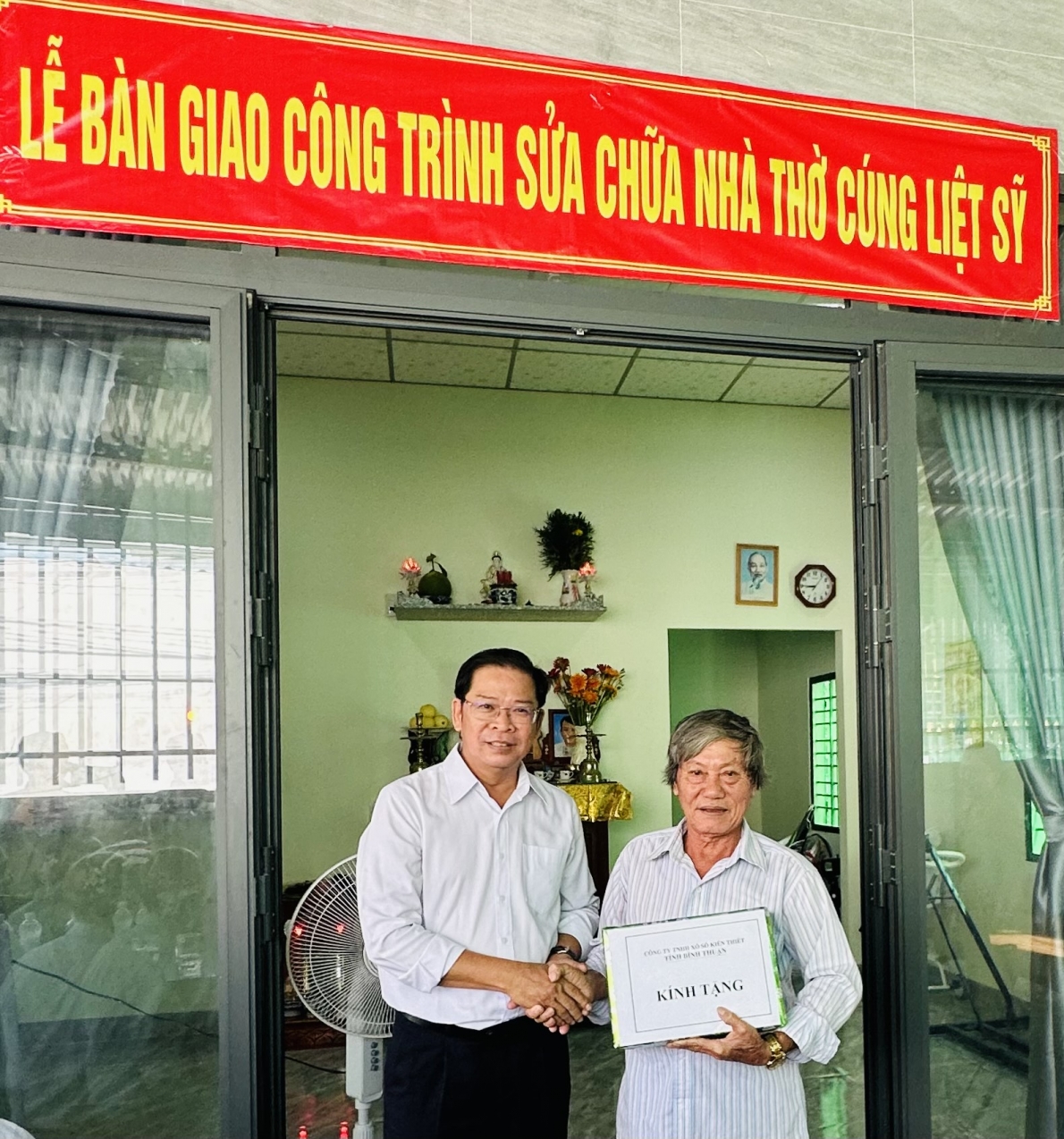 Bình Thuận:  Bàn giao công trình sửa chữa nhà thờ liệt sĩ và Mẹ Việt Nam anh hùng