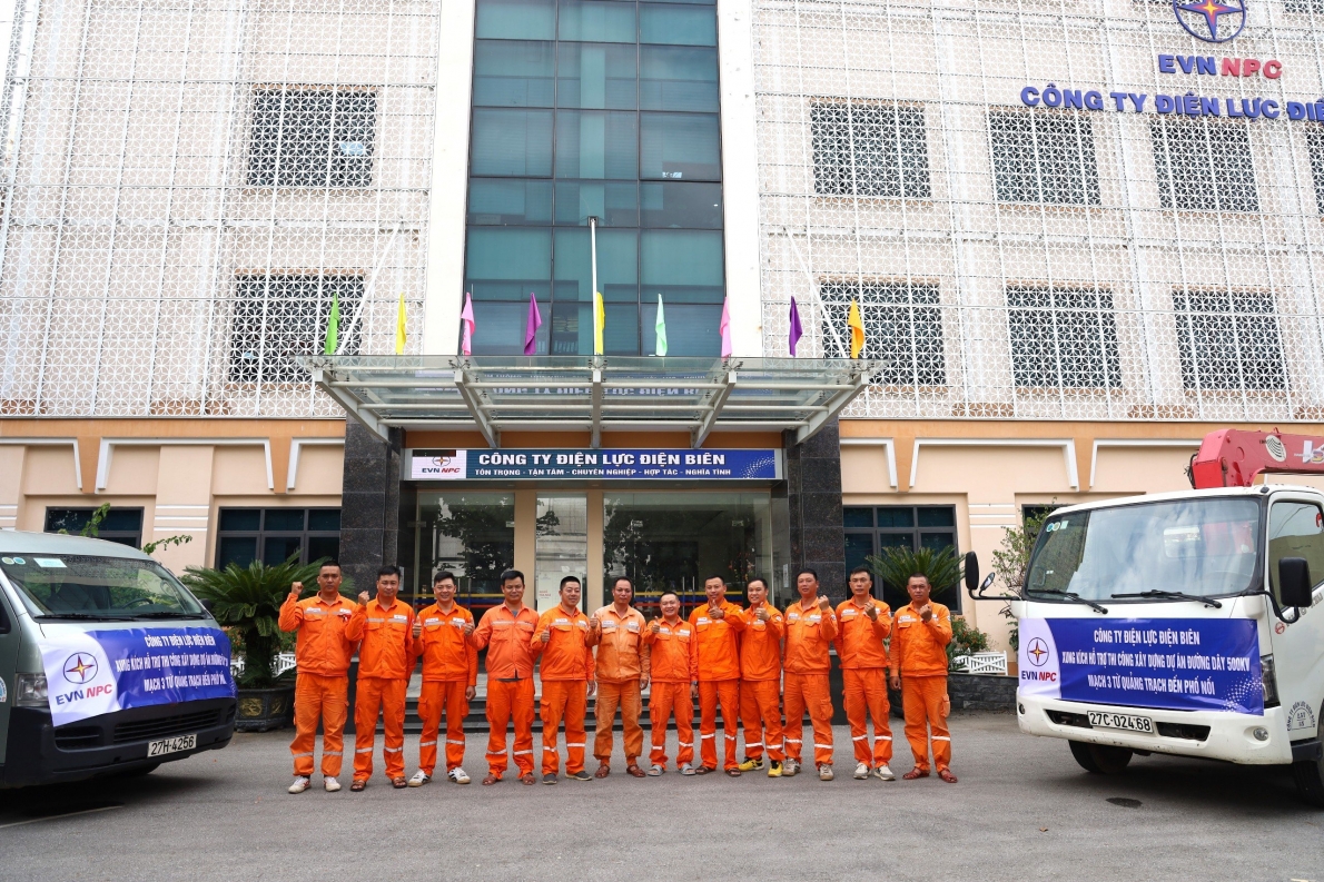 28 Đội xung kích của Tổng Công ty Điện lực miền Bắc sẵn sàng lên đường xây dựng công trường Đường dây 500kV mạch 3