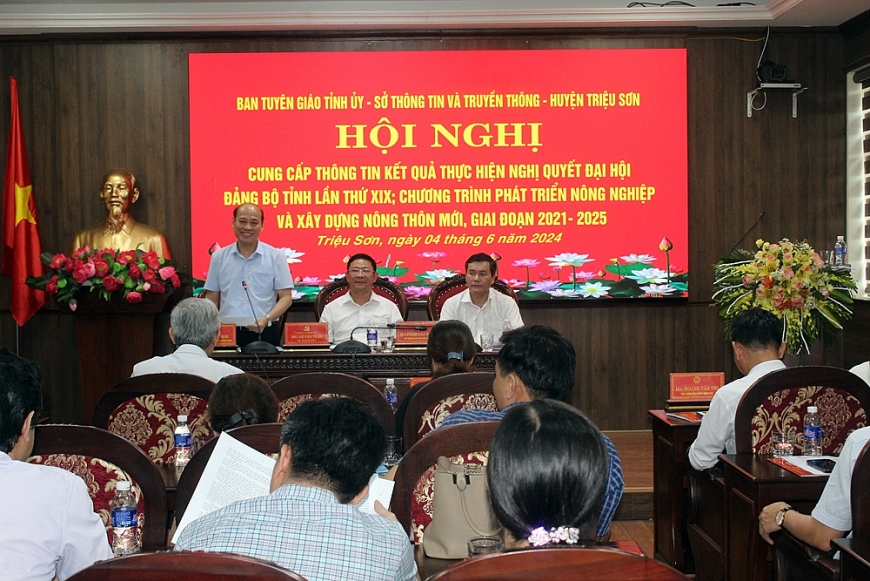 Báo chí đồng hành cùng huyện Triệu Sơn xây dựng thành công NTM nâng cao