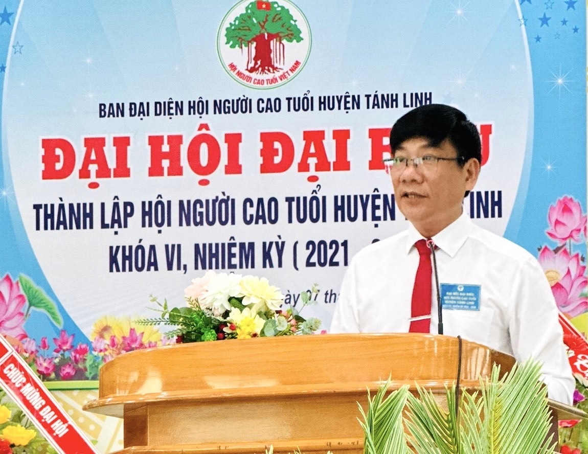 Đại hội đại biểu thành lập Hội NCT huyện Tánh Linh: Tiếp tục đổi mới cải tiến phương thức hoạt động, hướng về cơ sở.