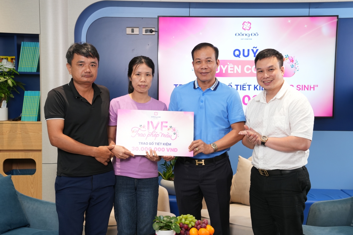 Đông Đô IVF Center: “Trao sổ tiết kiệm hỗ trợ kinh phí thực hiện thụ tinh trong ống nghiệm và hành trình “Quyền có con”