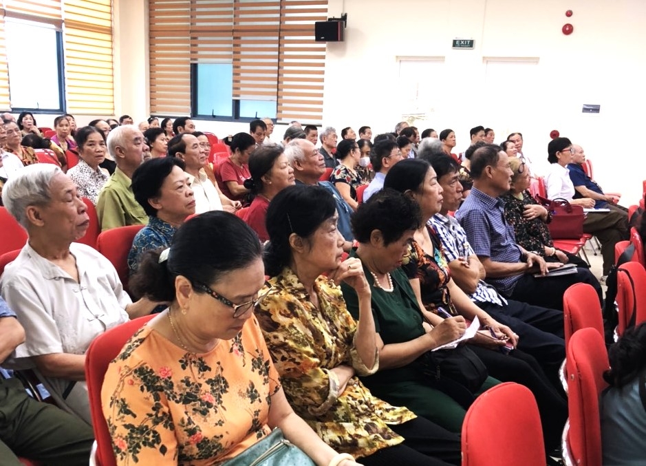 Các đại biểu tham dự lớp tập huấn Hội NCT quận Ba Đình, TP Hà Nội