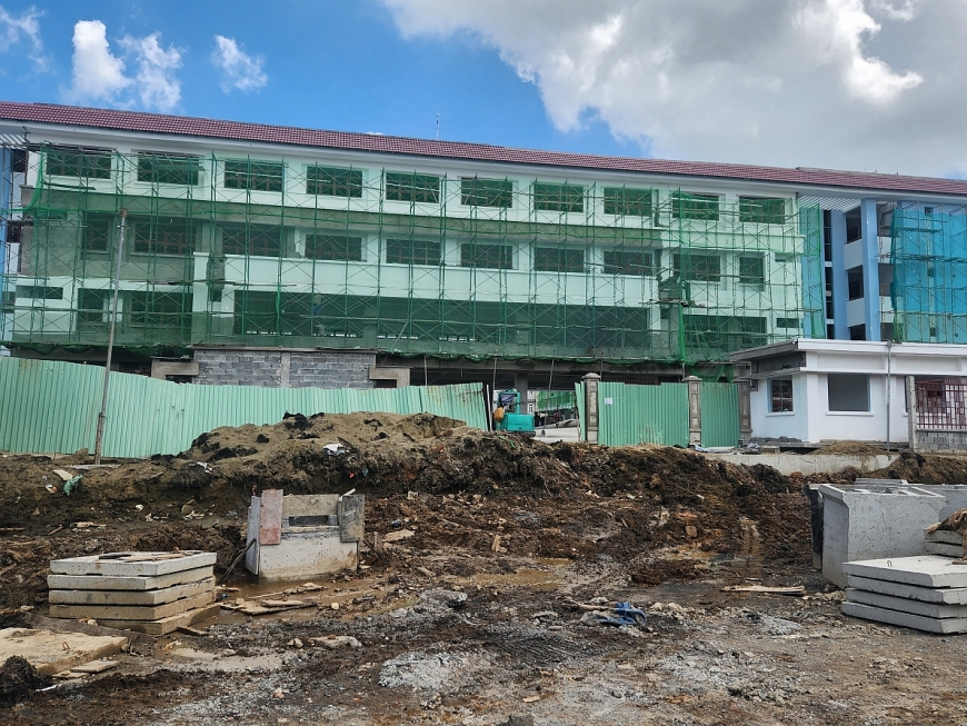 Vị trí xây dựng trường học không đúng bản đồ quy hoạch được Kiến trúc sư trưởng TP Hồ Chí Minh phê duyệt.