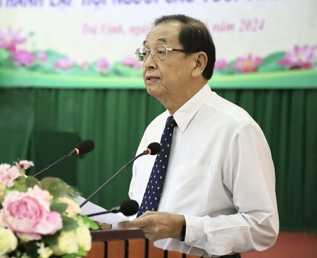 Ông Huỳnh Thành Lập, Phó Chủ tịch Hội NCT Việt Nam phát biểu tại Đại hội