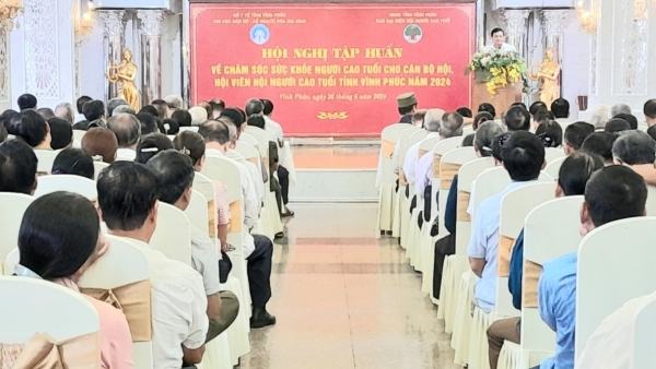 Hội NCT Vĩnh Phúc tập huấn chăm sóc sức khoẻ người cao tuổi