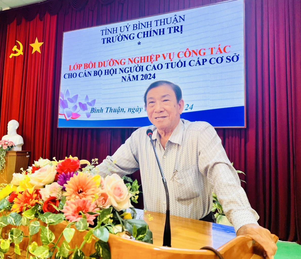 Hội NCT tỉnh Bình Thuận: Bồi dưỡng nghiệp vụ công tác cho cán bộ Hội cơ sở 2024