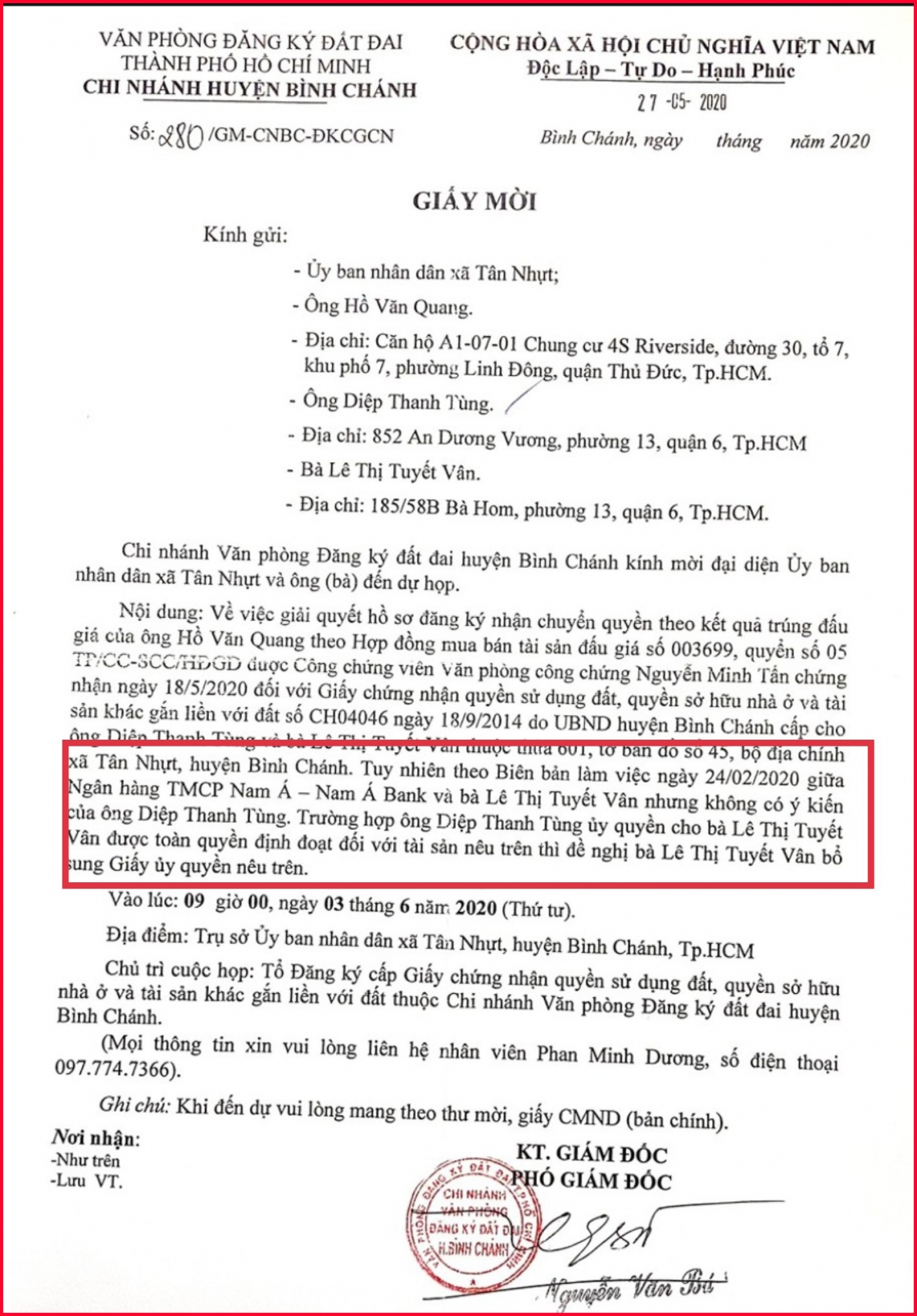 Vụ nhà đất bán “bí mật” lúc dịch Covid -19 bùng phát: ​​​​​​​Nhiều dấu hiệu vi phạm cần được Toà cấp phúc thẩm làm rõ, tránh oan sai!