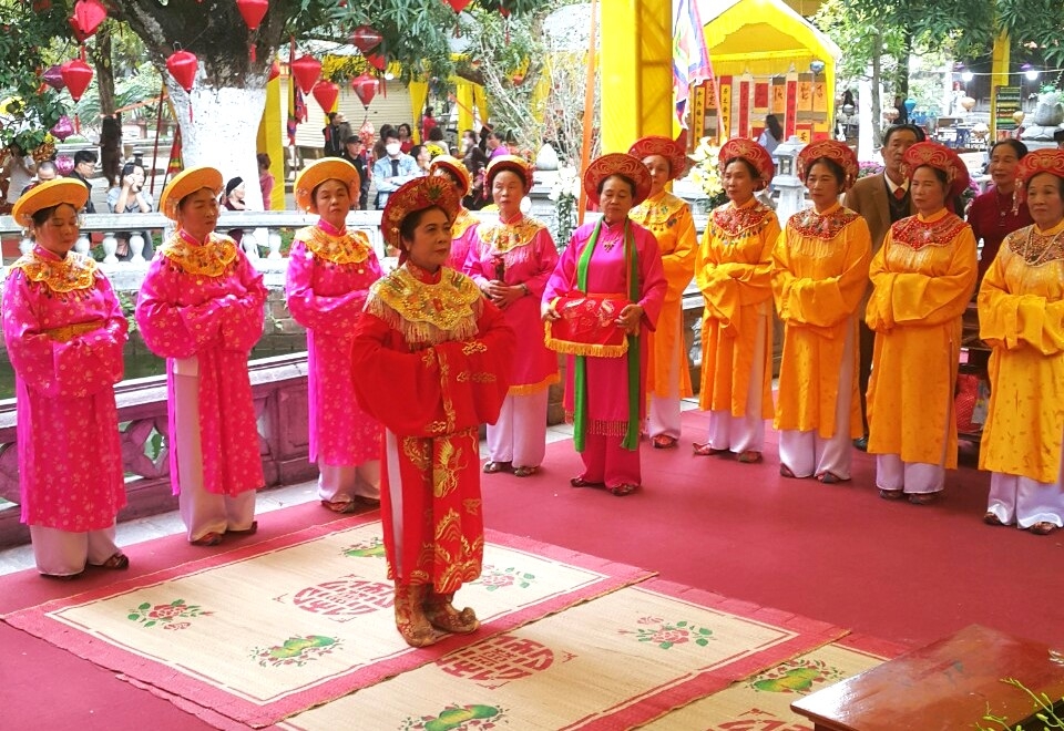 NCT huyện Mê Linh, TP Hà Nội tích cực tham gia bảo tồn giá trị văn hóa truyền thống thông qua lễ hội