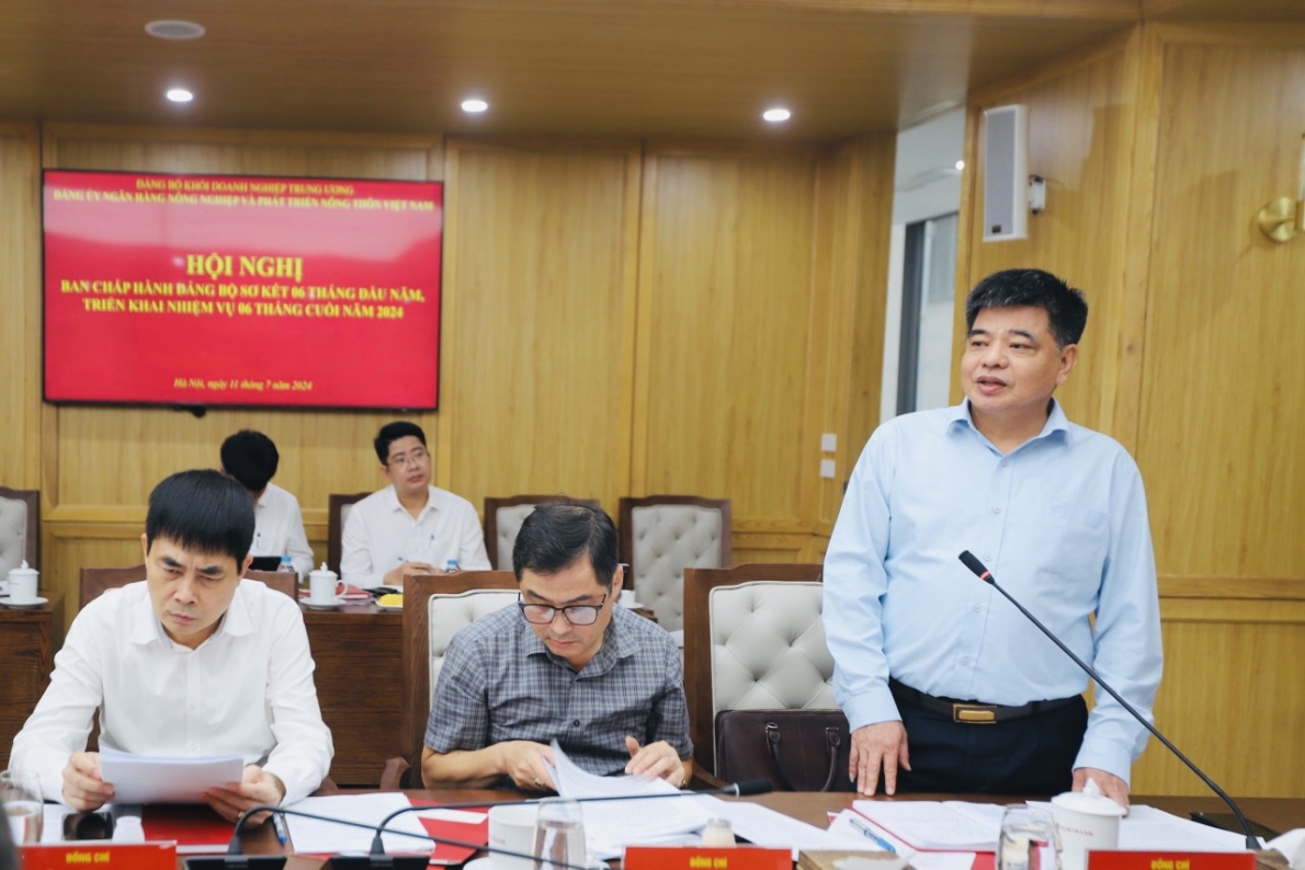 Ban Chấp hành Đảng bộ Agribank sơ kết 6 tháng đầu năm, triển khai nhiệm vụ 6 tháng cuối năm 2024