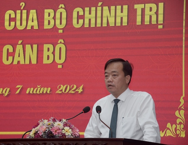 Ông Huỳnh Quốc Việt phát biểu nhận nhiệm vụ