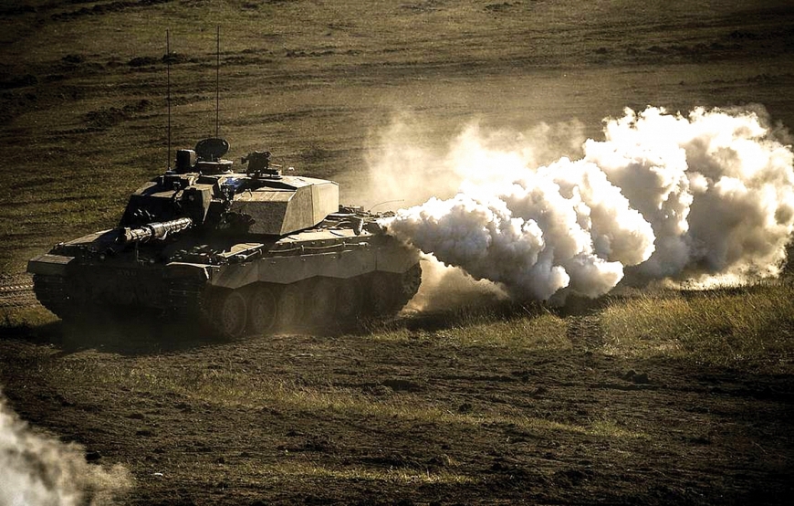 Xe tăng Challenger 2 của quân đội Anh.