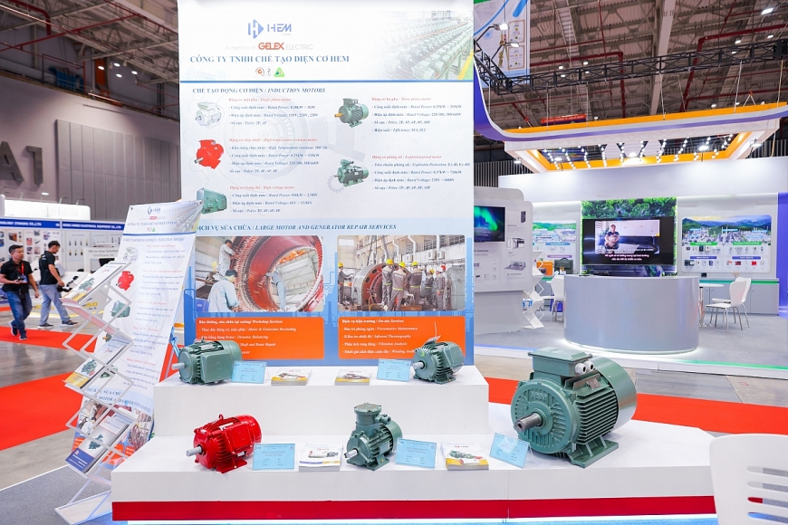 Các sản phẩm động cơ điện của CTCP Chế tạo Điện cơ Hà Nội (HEM).