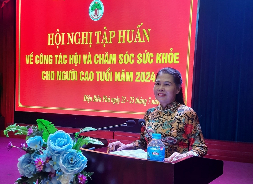 Hội NCT tỉnh Điện Biên tập huấn công tác Hội và chăm sóc sức khỏe người cao tuổi