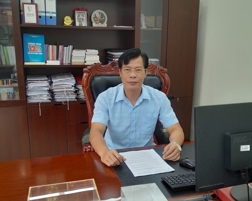 Phó Bí thư Thường trực Thành ủy Vĩnh Yên Nguyễn Hoài Nam.