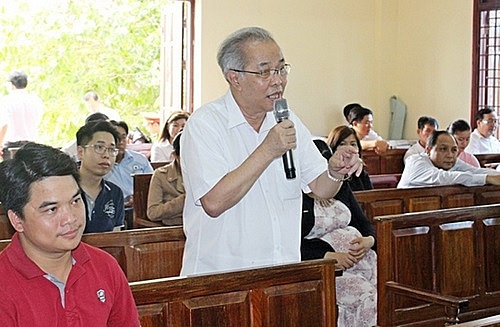 Ông Nguyễn Văn Kịch trong phiên toà xét xử sơ thẩm